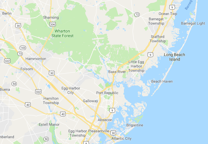 Little Egg Harbor NJ Map